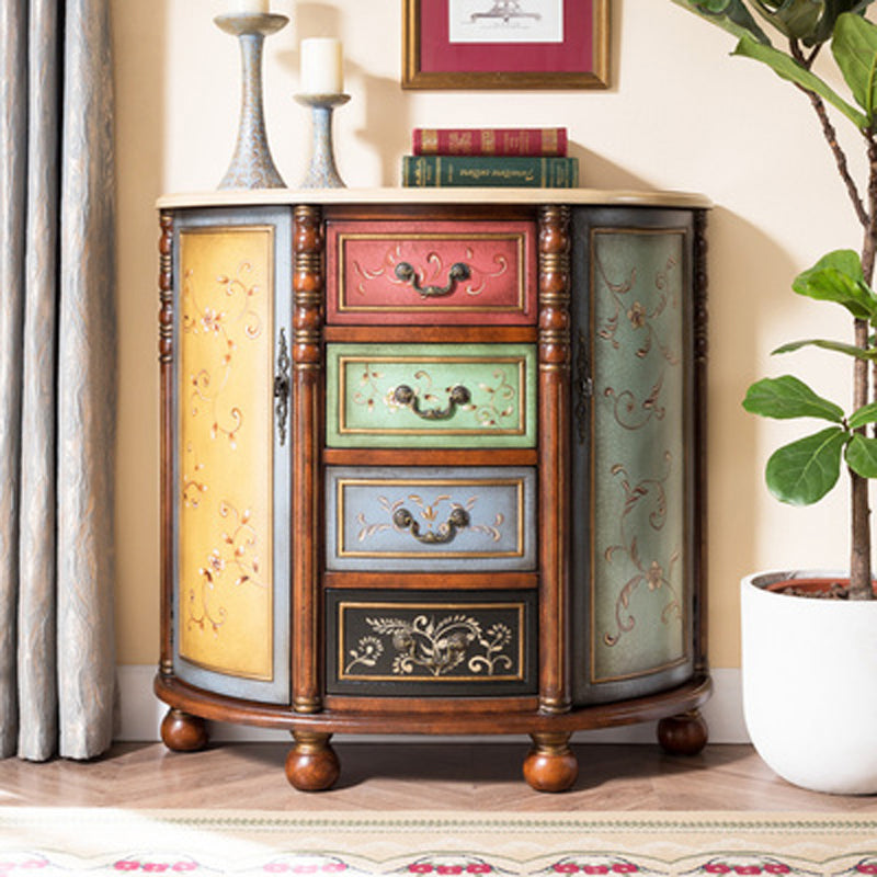 Comò in legno massiccio tradizionale cassettiera del torace con cassetti 3/4/5