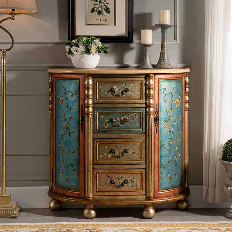 Comò in legno massiccio tradizionale cassettiera del torace con cassetti 3/4/5