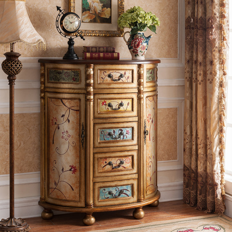 Comò in legno massiccio tradizionale cassettiera del torace con cassetti 3/4/5