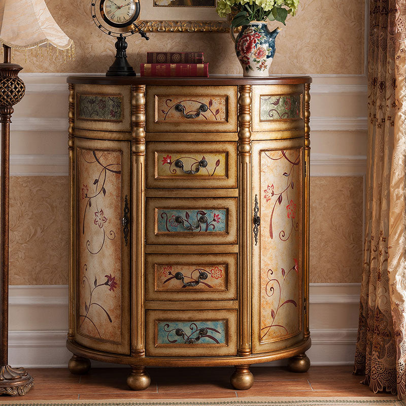 Comò in legno massiccio tradizionale cassettiera del torace con cassetti 3/4/5