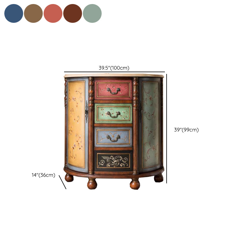 Comò in legno massiccio tradizionale cassettiera del torace con cassetti 3/4/5