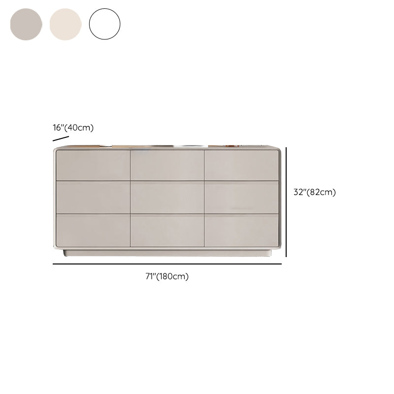 Manufactured Wood Dresser Modern Storage Chest Dresser with 5/6/8/9 Drawers Clearhalo 'Bedroom Furniture' 'Dressers & Chests' 'dressers_chests' 'furn' 'furn_dressers_chests' 'Furniture' 7710544