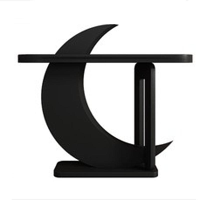 Oval Shape Contemporary Console Table Wood Console Sofa Table