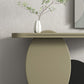 Oval Shape Contemporary Console Table Wood Console Sofa Table