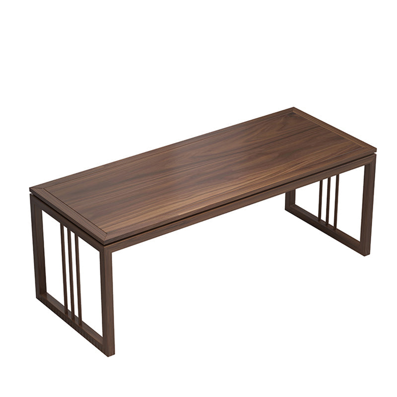 Scrivania per lo studio in legno massiccio scrivania rettangolare slitta, 29,5 "h