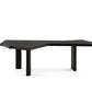 Contemporary Style Office Laptop Table Wooden Writing Desk in Black