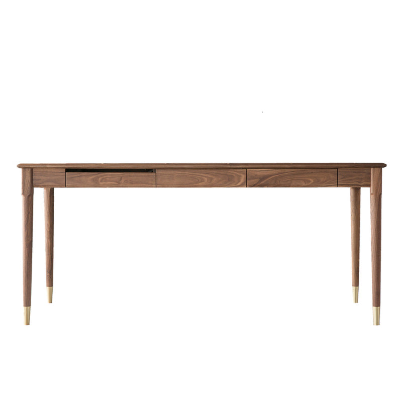 Tavolo da laptop a forma di rettangolare Distanza di scrittura in legno in marrone