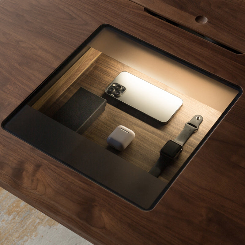 Tavolo da laptop a forma di rettangolare Distanza di scrittura in legno in marrone