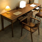 Table de bureau en bois massif moderne Home Writing Desk avec 5 tiroirs
