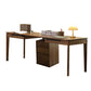 Table de bureau en bois massif moderne Home Writing Desk avec 5 tiroirs