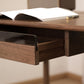 Table de bureau en bois massif moderne Home Writing Desk avec 5 tiroirs
