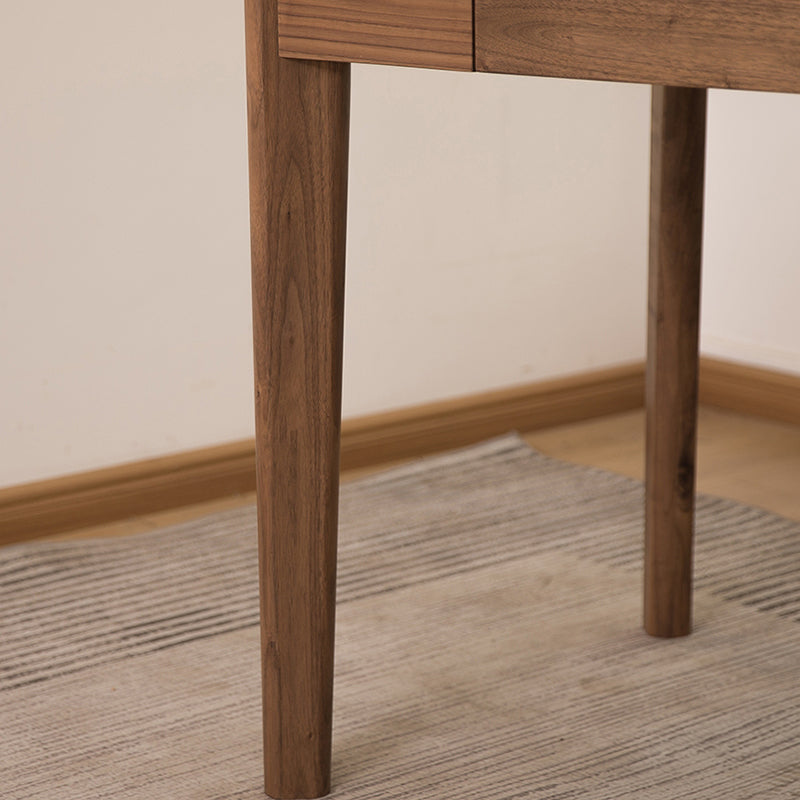 Table de bureau en bois massif moderne Home Writing Desk avec 5 tiroirs