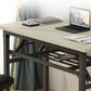 Office in legno in stile contemporaneo da ufficio rettangolare task desk in grigio e nero