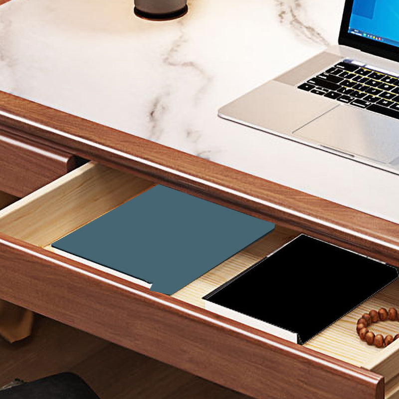 家のための長方形の形のオフィスラップトップテーブルストーンライティングデスク