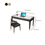 家のための長方形の形のオフィスラップトップテーブルストーンライティングデスク