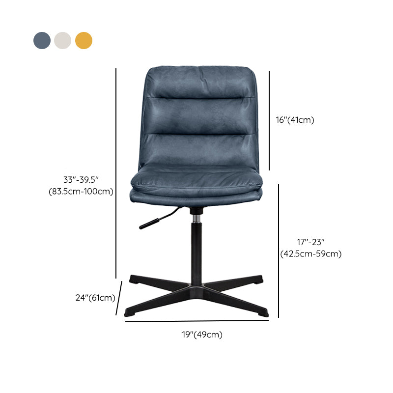 Armless Office Chair No Wheels Conference Chair for Living Room Home Clearhalo 'furn' 'furn_office_chair' 'Furniture' 'Office Chairs' 'Office Furniture' 'office_chair' 7710889