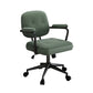 Contemporary Arm Office Chair Desk Chair with Wheels for Bedroom