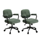 Contemporary Arm Office Chair Desk Chair with Wheels for Bedroom