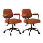 Contemporary Arm Office Chair Desk Chair with Wheels for Bedroom