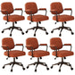 Contemporary Arm Office Chair Desk Chair with Wheels for Bedroom