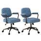 Contemporary Arm Office Chair Desk Chair with Wheels for Bedroom