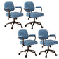 Contemporary Arm Office Chair Desk Chair with Wheels for Bedroom