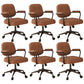 Contemporary Arm Office Chair Desk Chair with Wheels for Bedroom