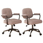 Contemporary Arm Office Chair Desk Chair with Wheels for Bedroom