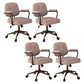 Contemporary Arm Office Chair Desk Chair with Wheels for Bedroom