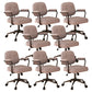 Contemporary Arm Office Chair Desk Chair with Wheels for Bedroom