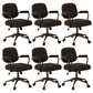 Contemporary Arm Office Chair Desk Chair with Wheels for Bedroom