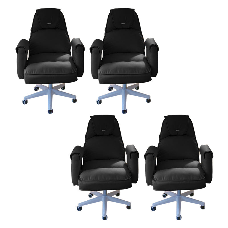 Sedia da ufficio moderna altezza del sedile regolabile nessuna sedia da scivolo angosciante con ruote