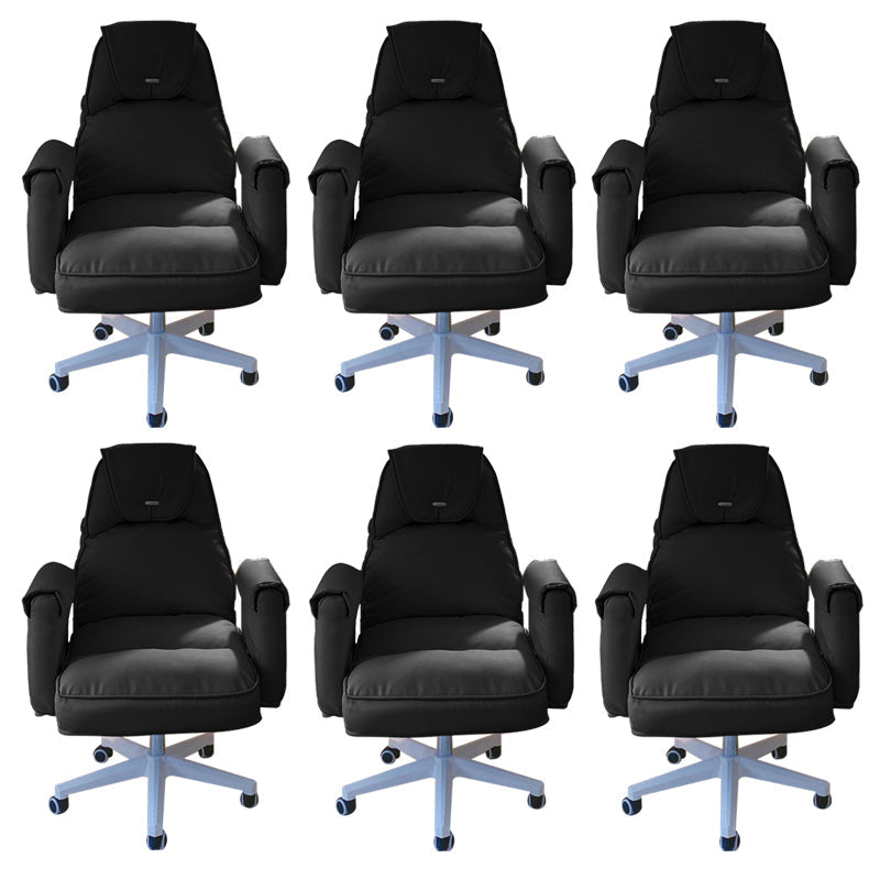 Modern Office Chair Adjustable Seat Height No Distressing Slide Chair with Wheels