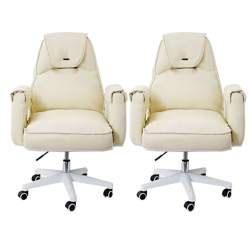 Sedia da ufficio moderna altezza del sedile regolabile nessuna sedia da scivolo angosciante con ruote