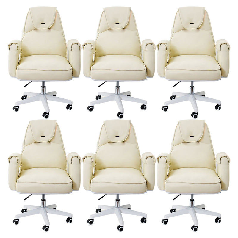 Sedia da ufficio moderna altezza del sedile regolabile nessuna sedia da scivolo angosciante con ruote