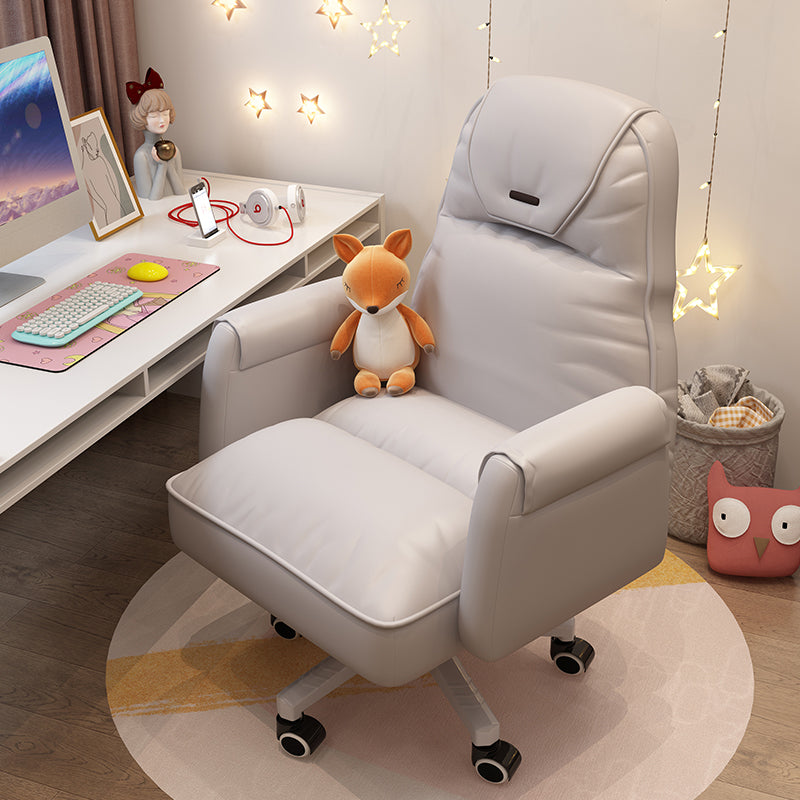 Chaise de bureau moderne Hauteur de siège réglable sans chaise de diapositive pénible avec roues