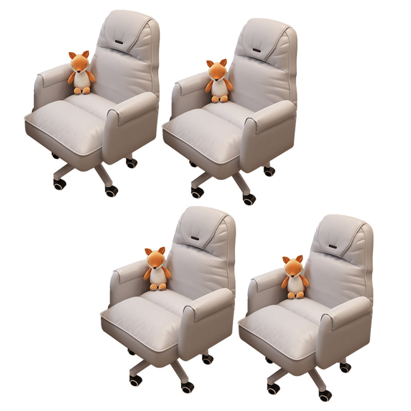 Modern Office Chair Adjustable Seat Height No Distressing Slide Chair with Wheels