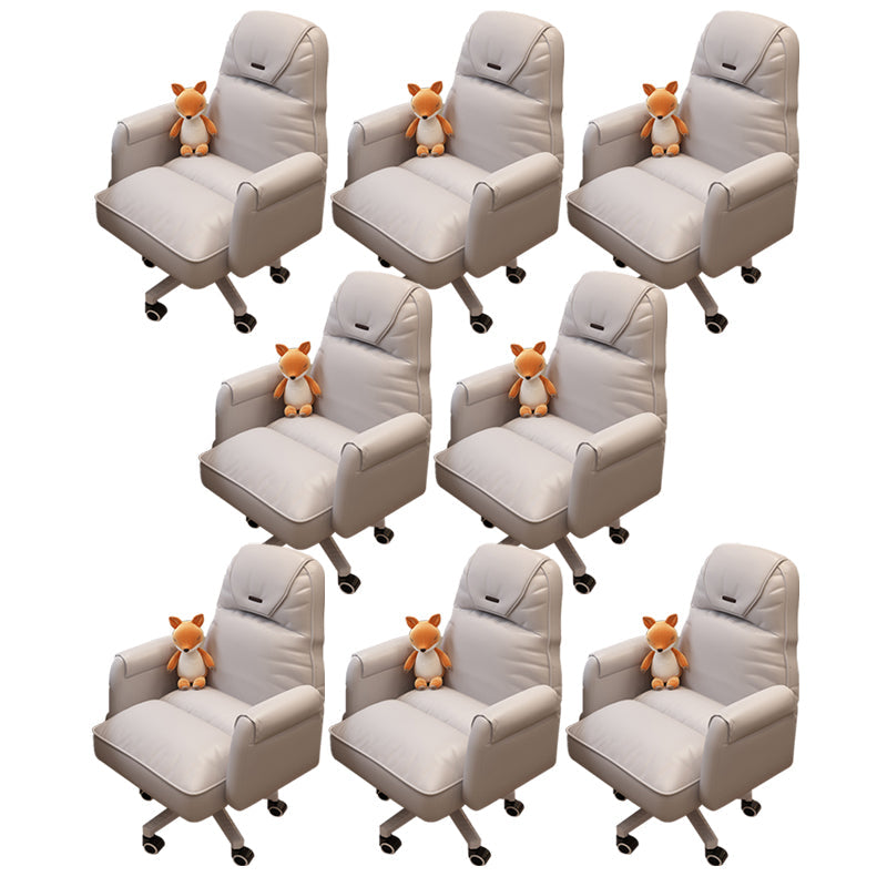 Sedia da ufficio moderna altezza del sedile regolabile nessuna sedia da scivolo angosciante con ruote