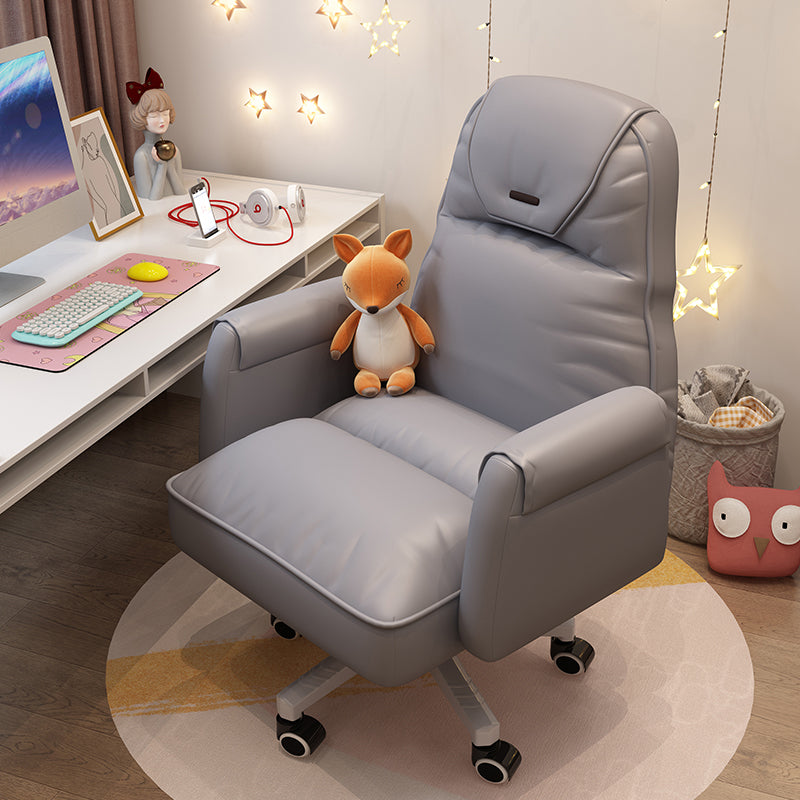 Sedia da ufficio moderna altezza del sedile regolabile nessuna sedia da scivolo angosciante con ruote