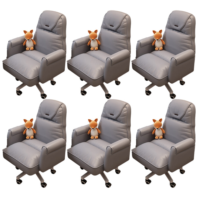 Sedia da ufficio moderna altezza del sedile regolabile nessuna sedia da scivolo angosciante con ruote