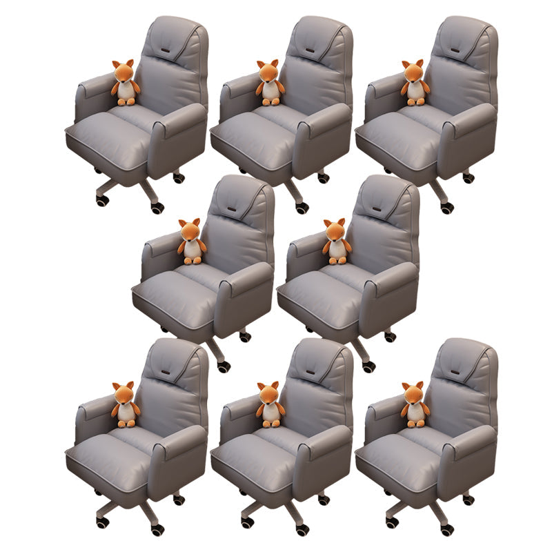 Modern Office Chair Adjustable Seat Height No Distressing Slide Chair with Wheels