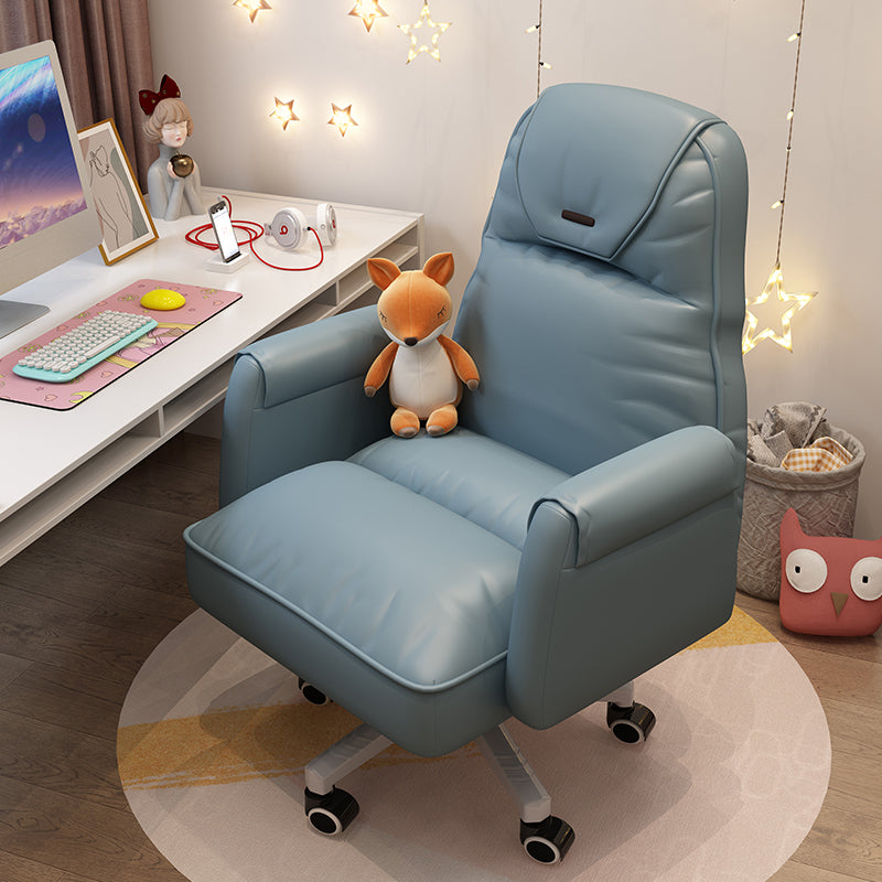 Sedia da ufficio moderna altezza del sedile regolabile nessuna sedia da scivolo angosciante con ruote