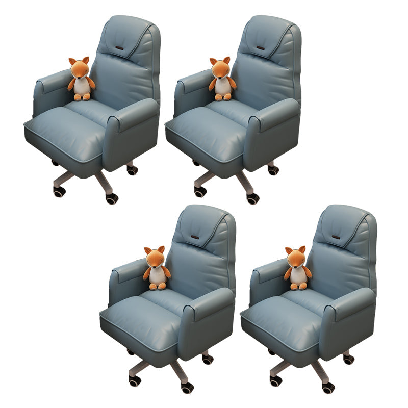 Sedia da ufficio moderna altezza del sedile regolabile nessuna sedia da scivolo angosciante con ruote