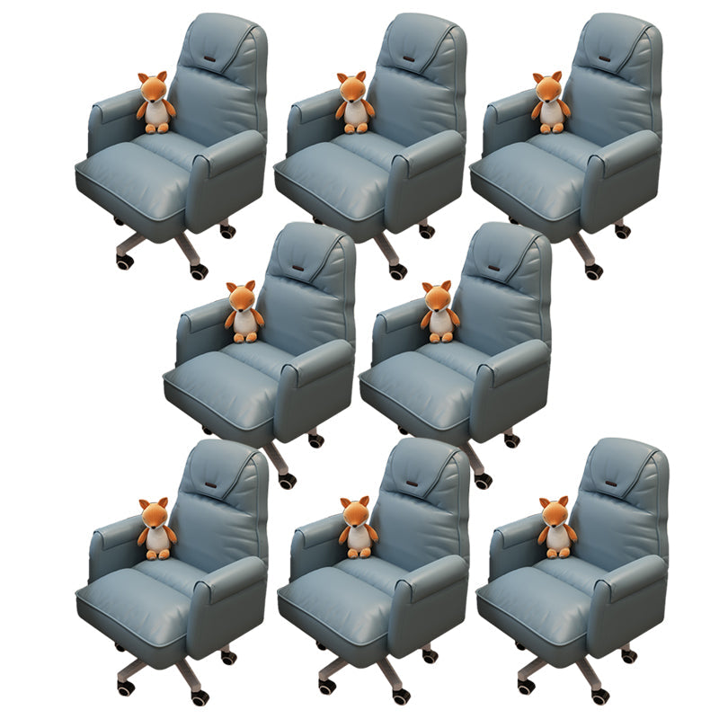 Sedia da ufficio moderna altezza del sedile regolabile nessuna sedia da scivolo angosciante con ruote