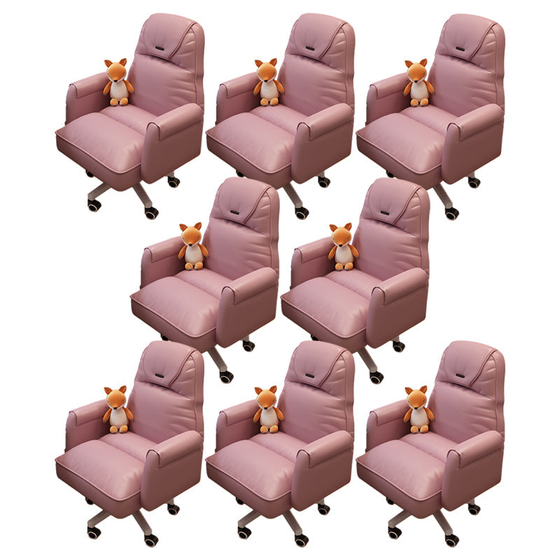 Sedia da ufficio moderna altezza del sedile regolabile nessuna sedia da scivolo angosciante con ruote