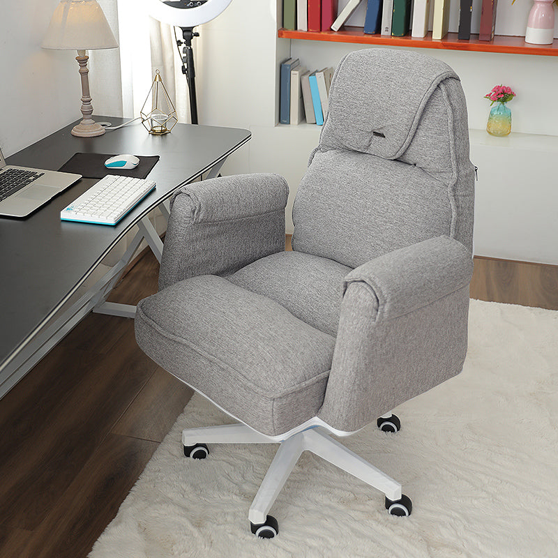 Sedia da ufficio moderna altezza del sedile regolabile nessuna sedia da scivolo angosciante con ruote