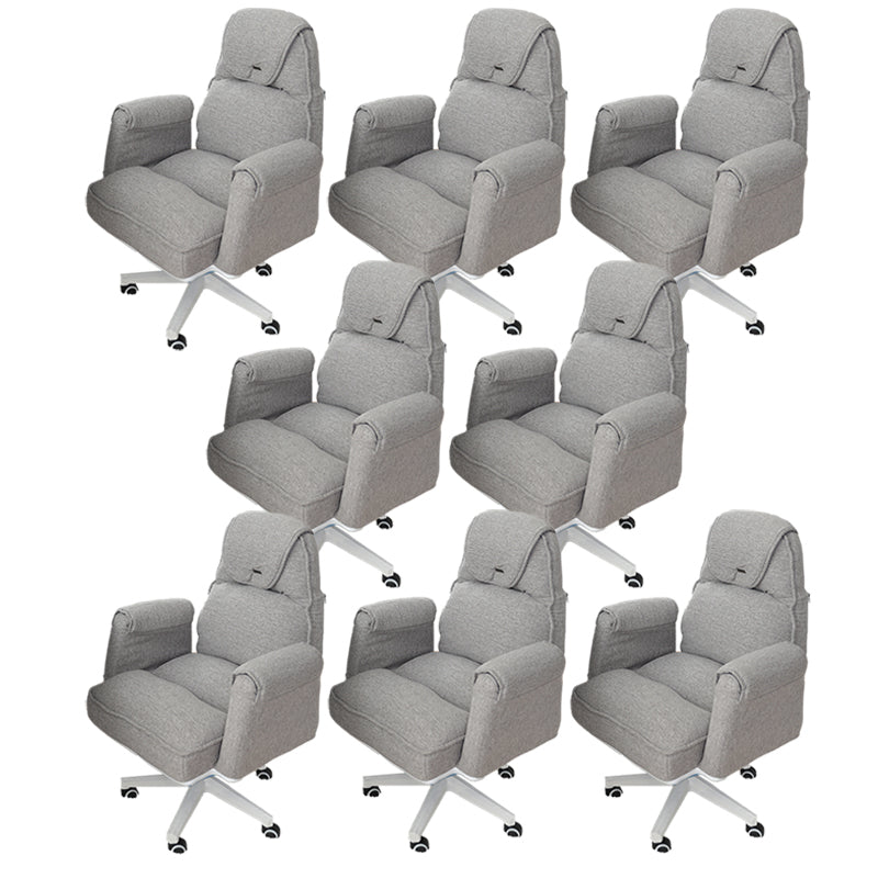 Sedia da ufficio moderna altezza del sedile regolabile nessuna sedia da scivolo angosciante con ruote