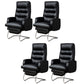 Modern Armless Office Chair No Wheels Leather No Distressing Ergonomic Chair