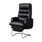 Modern Armless Office Chair No Wheels Leather No Distressing Ergonomic Chair