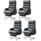 Modern Armless Office Chair No Wheels Leather No Distressing Ergonomic Chair